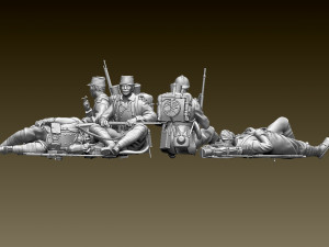 french soldier ww1 3D Принт Модель