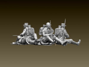 french soldier ww1 3D Принт Модель
