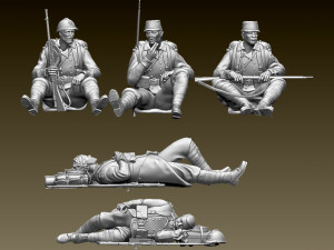 french soldier ww1 3D Принт Модель