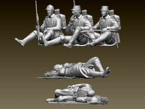 french soldier ww1 3D Принт Модель
