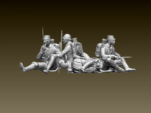 french soldier ww1 3D Принт Модель