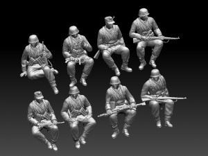 german soldiers 3D Принт Модель