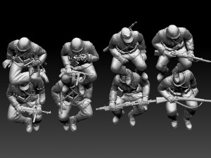 german soldiers 3D Принт Модель