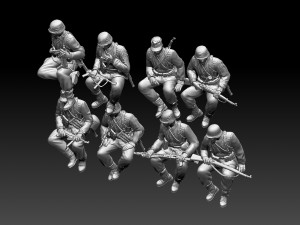 german soldiers 3D Принт Модель