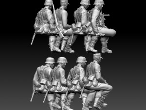 german soldiers 3D Принт Модель