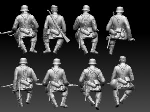 german soldiers 3D Принт Модель