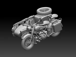 R75 motorcycle 3D Print Model