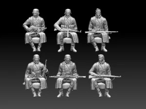 soldados alemanes Modelo de impresión 3D