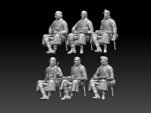 german soldiers Model do druku 3D