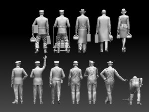 railroad staff 3D-Druckmodell