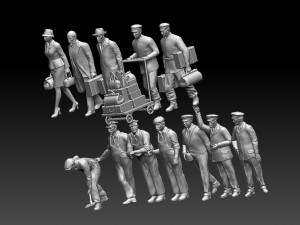 railroad staff 3D-Druckmodell