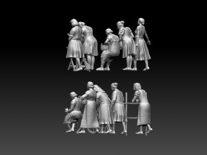 women workers Modèles 3D en vedette