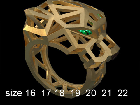 Ring panther Modelo de impresión 3D