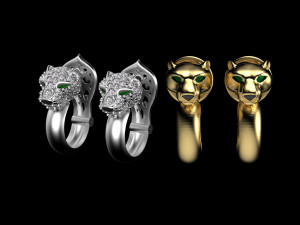 Earrings 3D Print Model