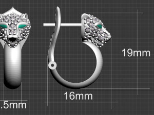 Earrings 3D 프린트 모델