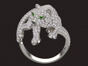Ring panther 3Dプリントモデル