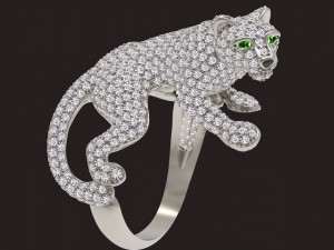 Ring panther 3Dプリントモデル