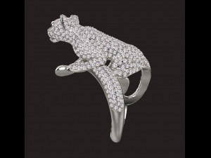 Ring panther 3Dプリントモデル