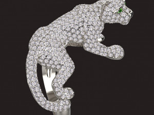 Ring panther 3Dプリントモデル