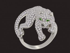 Ring panther 3Dプリントモデル