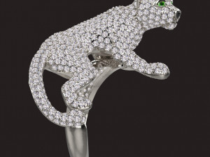 Ring panther 3Dプリントモデル