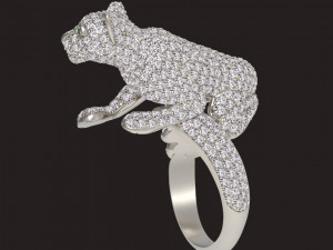 Ring panther 3Dプリントモデル