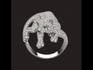 Ring panther 3Dプリントモデル
