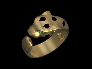 Ring panther 3D Print Model