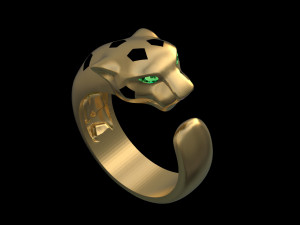 Ring panther Model do druku 3D