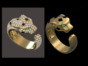 Ring panther Modelo de impresión 3D