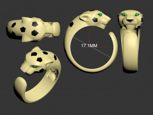 Ring panther 3D Принт Модель
