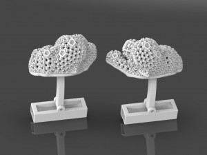 Cufflinks pocket gem Modelo de impresión 3D