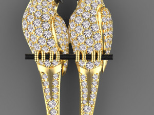 Parrot brooch Modelo de Impressão 3D
