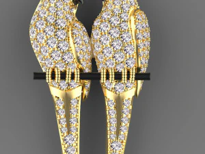 Parrot brooch 3D Print Model