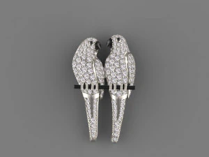 Parrot brooch 3D Print Model