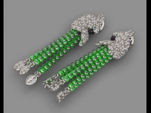 Earrings parrot Modello di stampa 3D