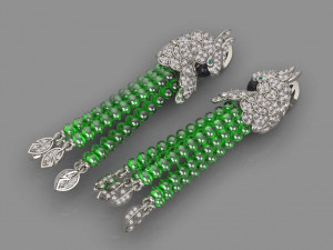 Earrings parrot Modello di stampa 3D
