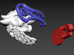 Earrings parrot Modello di stampa 3D