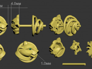 Earrings 3Dプリントモデル