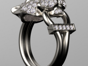 Earrings ring Modèles 3D en vedette