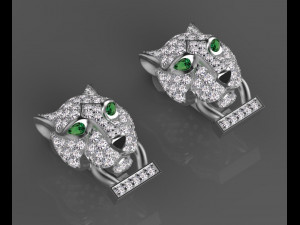 Earrings ring Modèles 3D en vedette