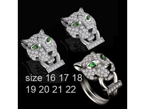 Earrings ring 3D 打印模型