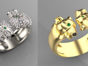 Ring panther Modello di stampa 3D