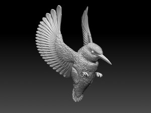 kingfisher 3Dプリントモデル