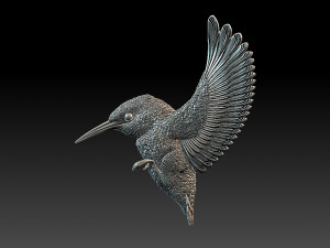 kingfisher 3Dプリントモデル