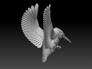 kingfisher 3Dプリントモデル