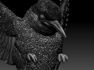 kingfisher 3Dプリントモデル
