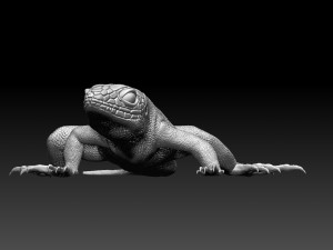 Lizard 3D Baskı Modeli