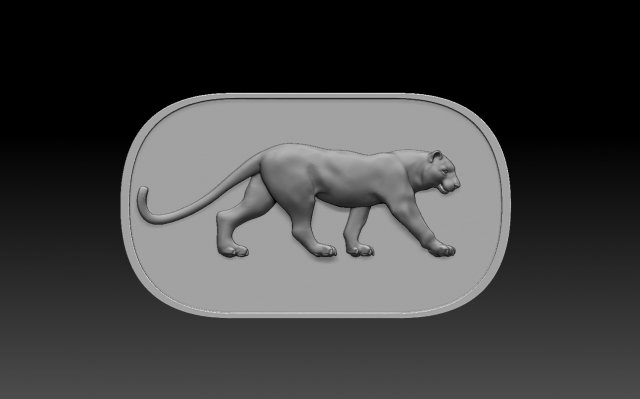 Panther Model do druku 3D .c4d .max .obj .3ds .fbx .stl .blend 