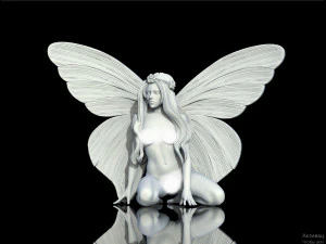 Woman wings 3D Print Model